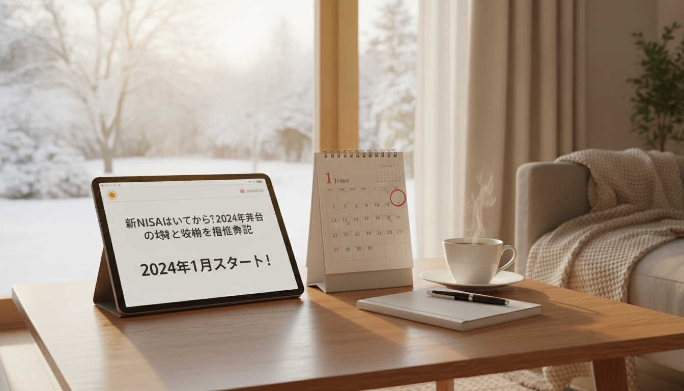 新NISAが2024年1月から始まったことを示すイメージ