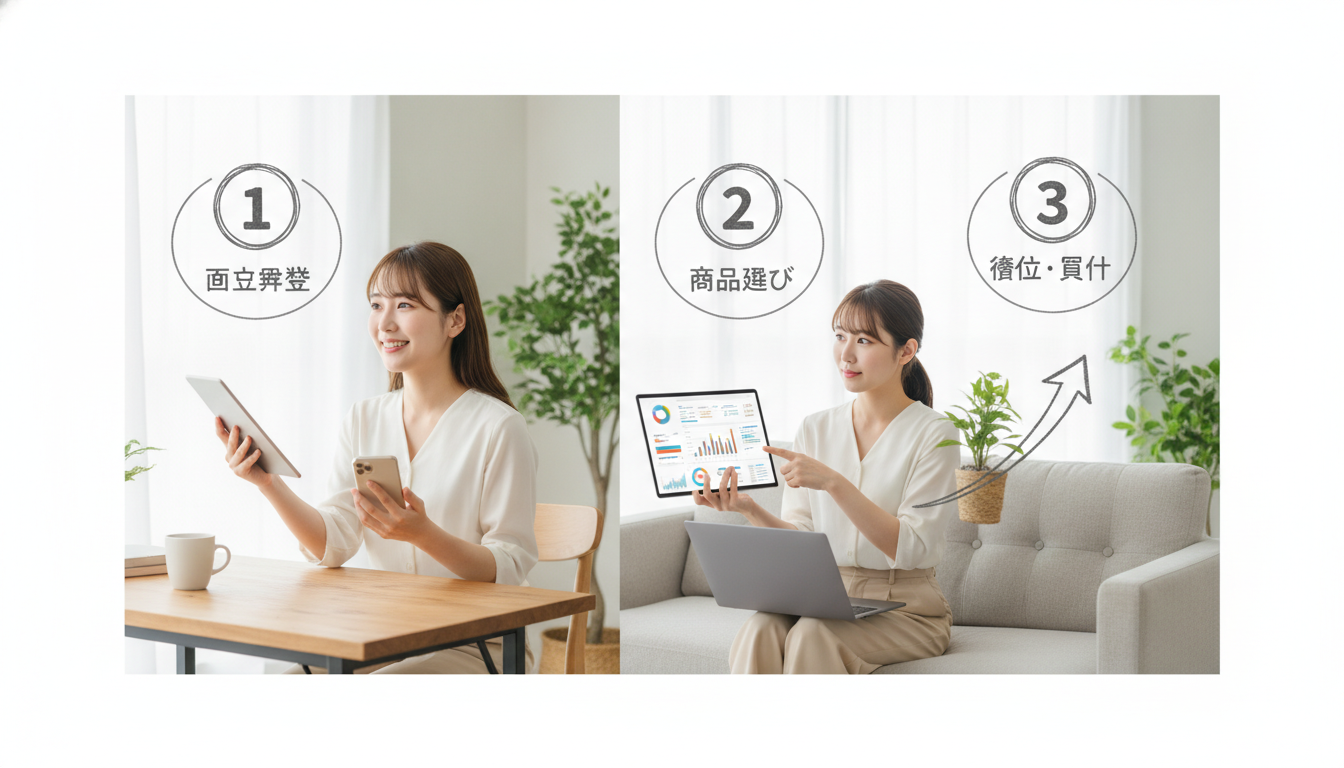 新NISAの始め方を初心者向けに解説するイメージ画像